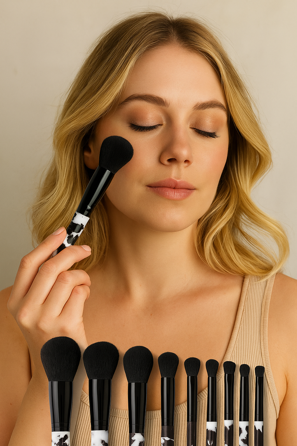 The Bling Barn - Wholesale Makeup Brush Set - Western Glam 10-Piece Makeup Brush Collection3