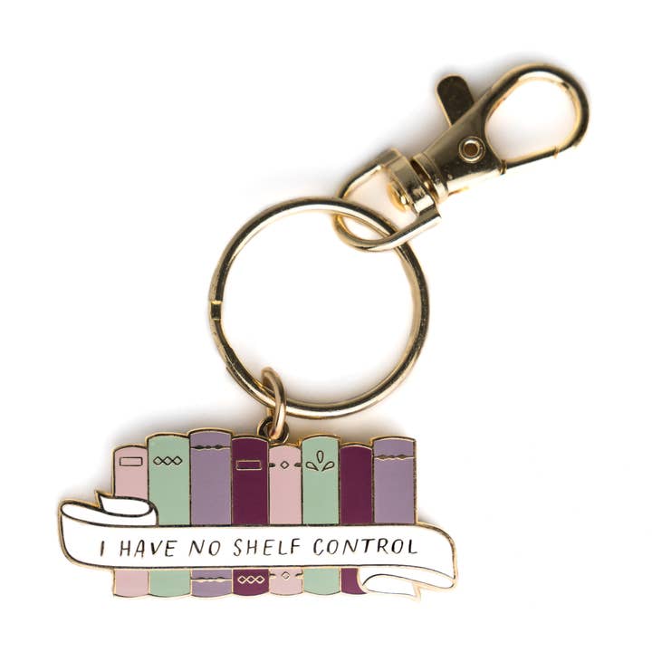 I Have No Shelf Control Keychain for wholesale by Bona Fide Bookworm