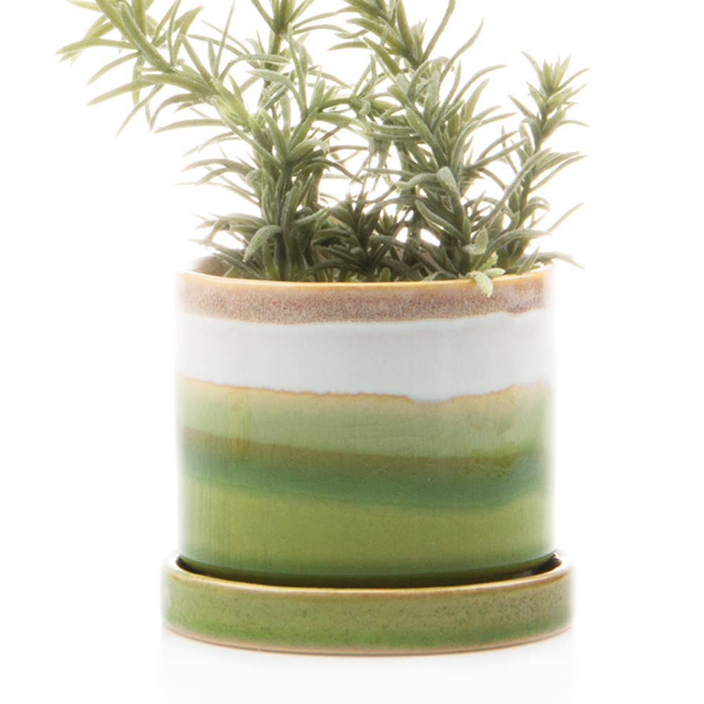 Chive UK - Wholesale Plant Pot - Minute - Glazed Modern Ceramic Pot with Saucer17