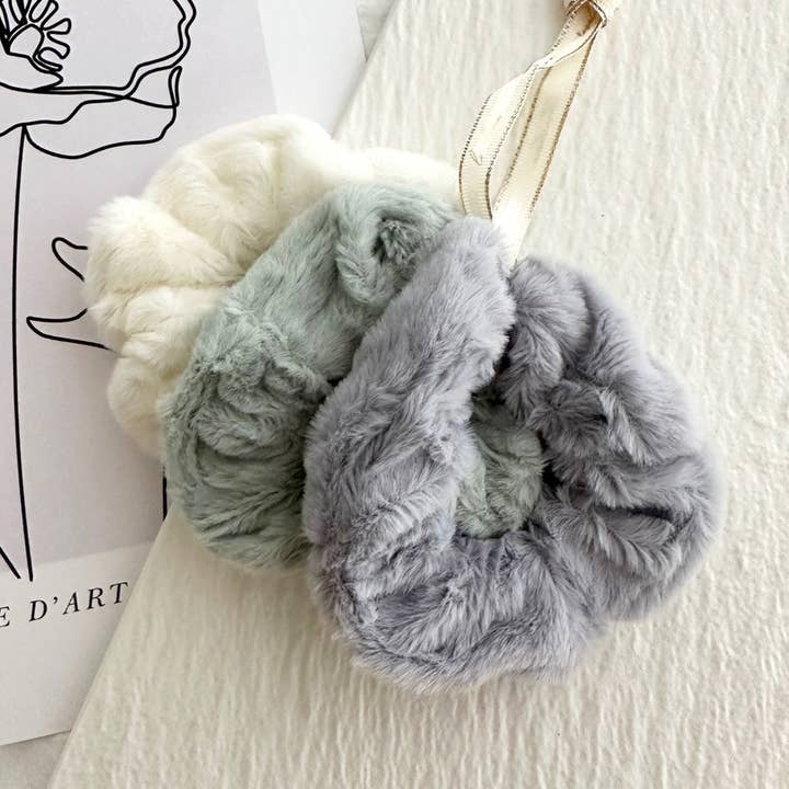 LoveLina - Vendita all'ingrosso Scrunchie - Donna - 3 elastici per capelli sfocati assortiti - GONI0