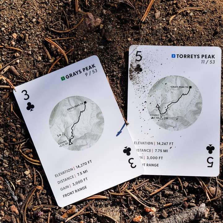 Pine + Ember – Cartas de jogar por atacado – Cartas de jogar Colorado 14ers5