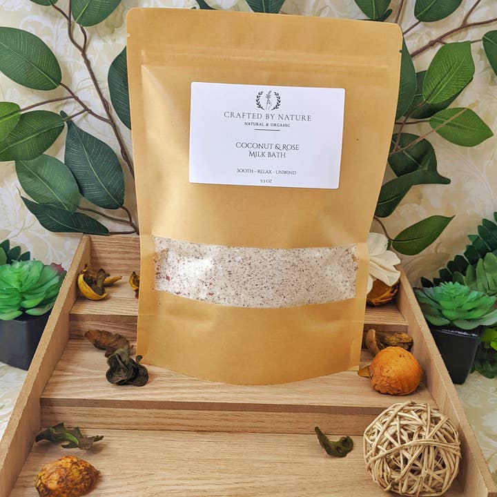 Crafted By Nature LLC - Wholesale Bath Soak/Milk - Coconut & Rose Milk Bath1