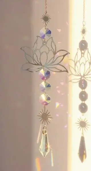 Wild Serenity Moon - Wholesale Suncatcher - Silver Lotus Suncatcher0