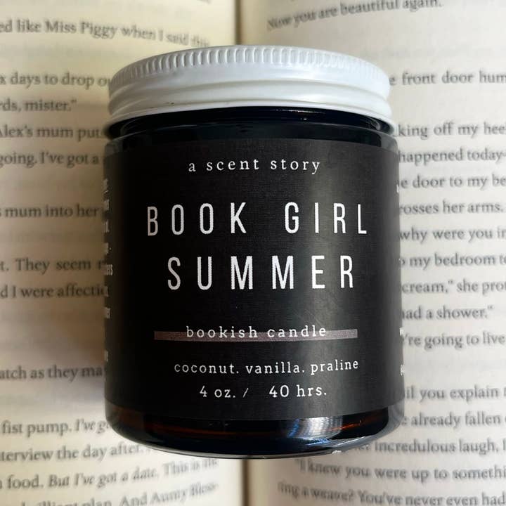 Book Girl Summer - Bookish Candle | Book Themed Candle for wholesale by A Scent Story Candle Co