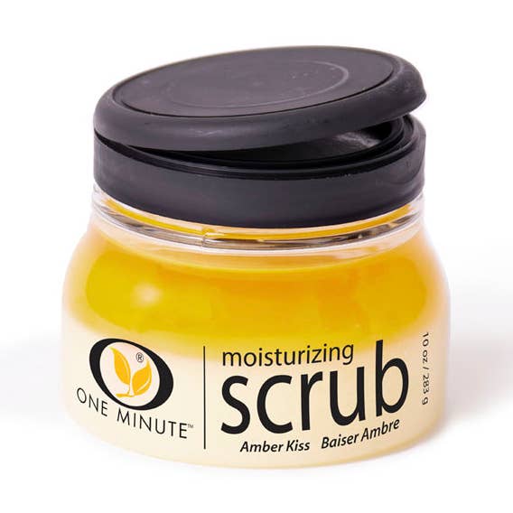 10 oz Exfoliating Amber Kiss Salt Scrub (Top Seller) for wholesale by One Minute Manicure