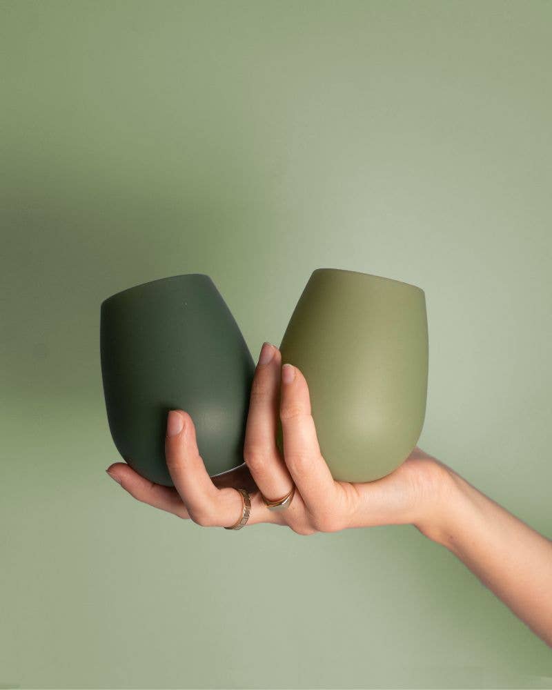 porter green | style + sustainability - Vendita all'ingrosso Bicchiere/tazza - Sage + Olive | Fegg | Occhiali in silicone infrangibili5