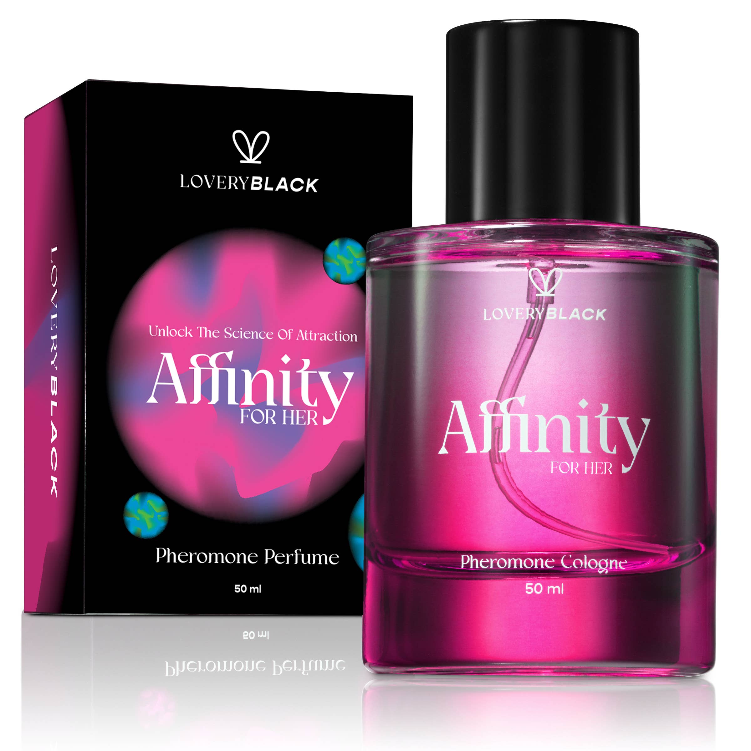 Lovery - Wholesale Perfume/Eau de Toilette - LoveryBlack Affinity For Her Pheromone Perfume – 50ml Parfum0