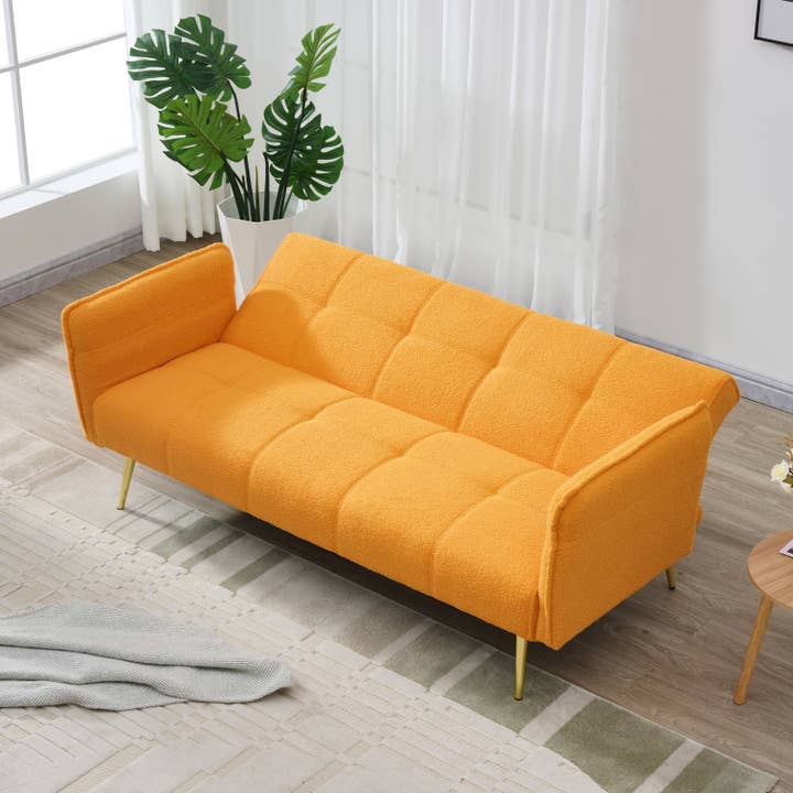 39F Inc. - Wholesale Sofa - 70.1" Futon Sofa Bed - Convertible w/ Folding Armrests3