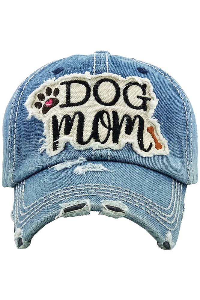 Hana – wholesale Baseballkeps - Dam – DOG MOM keps med vintagepatch och sliten look29