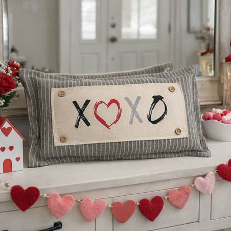PANEL ONLY: Valentine February Love XOXO for wholesale by PillowPanels