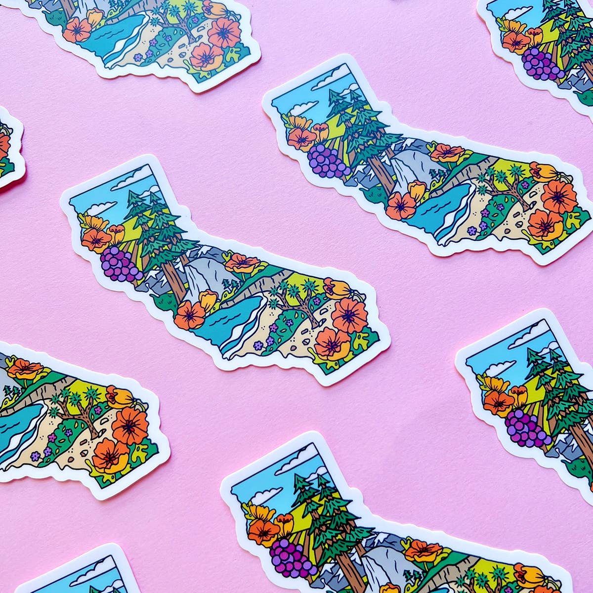Brenna Daugherty Illustration - Wholesale Sticker - California State Landmarks Sticker2