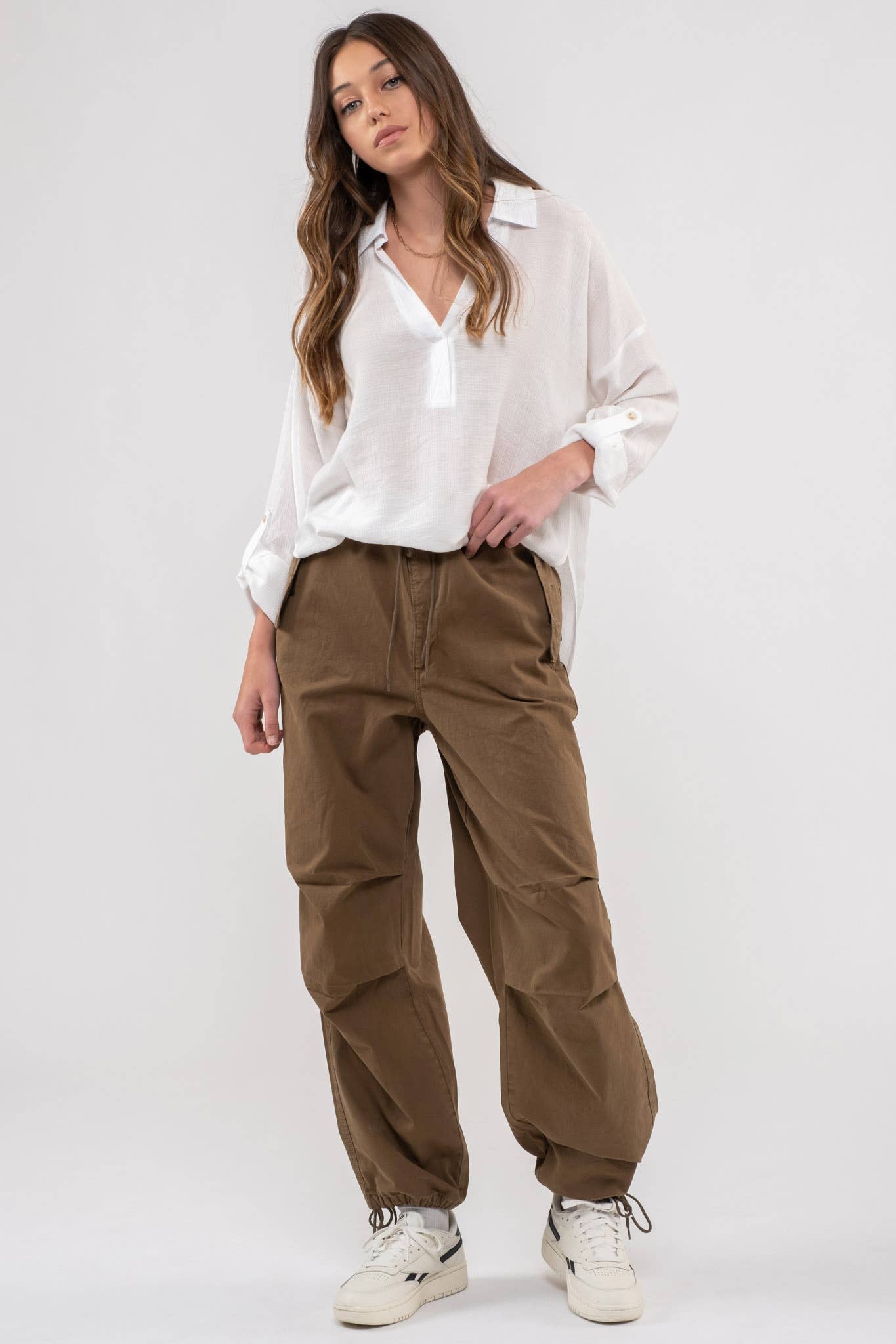 Blu Pepper – wholesale Blus - Dam – KRAGE DELAD HALS LÅNG ÄRM5