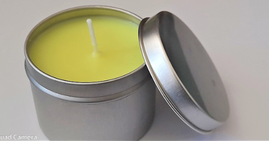 Carol's Candles & Gifts Ltd - Wholesale Jar/Filled Candle -  Soy Citronella scented yellow candle in a tin2
