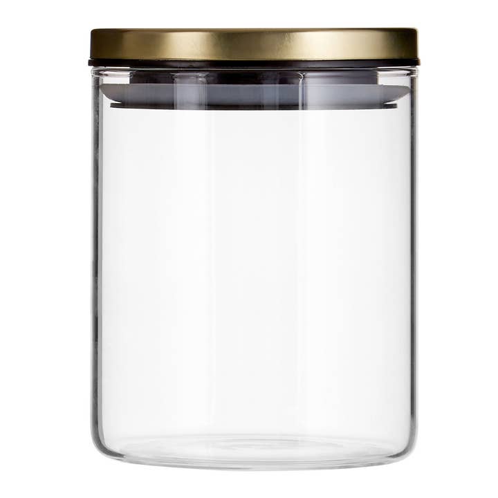 Freska Gold Lid Storage Jar - 700ml for wholesale by Interiors by Premier