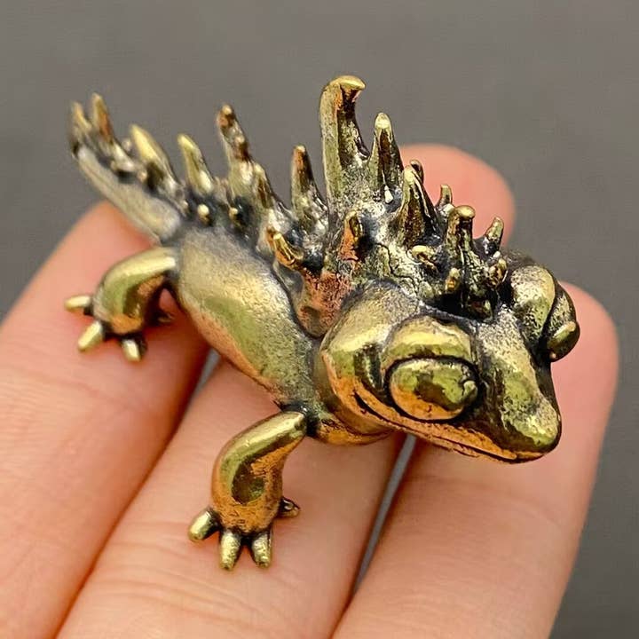 Brass Fire Dragon Crafts Desktop Ornaments Decoration for wholesale by Mio Queena