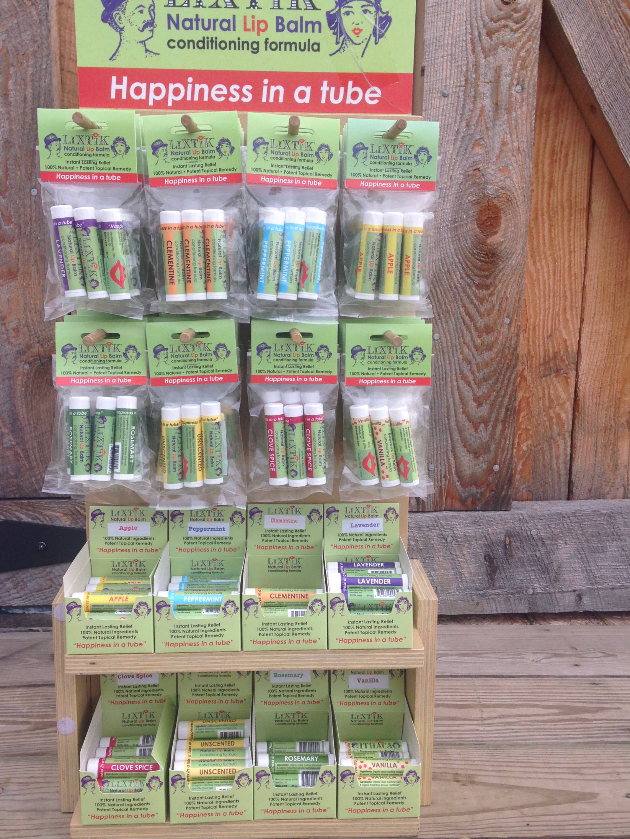 Ithaca Soap and Beeswax Lip Balm - Vendita all'ingrosso Burro di cacao - Balsamo per labbra alla cera d'api, confezione da 315