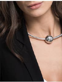 SILVER JUSTERBAR CHOKER för wholesale av BABY JOYS