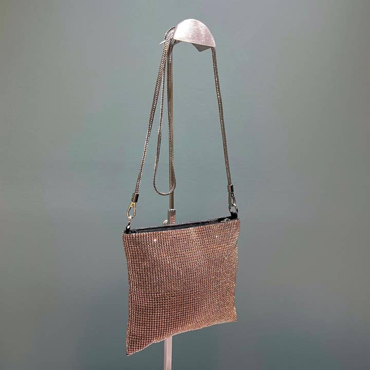 LAV-iSH/AIDANGUS PTY LTD - Wholesale Top handle bag – women's - Matrix all purpose Crystal Bag Gold