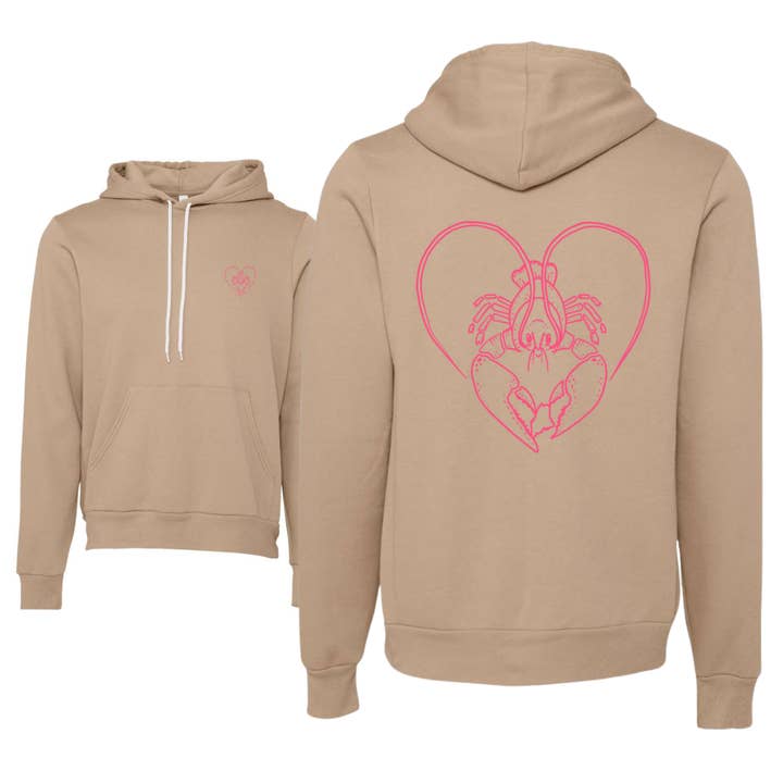 Salt and Pine Co. - Wholesale Graphic Sweatshirt - Women's - Lobster Heart of Maine