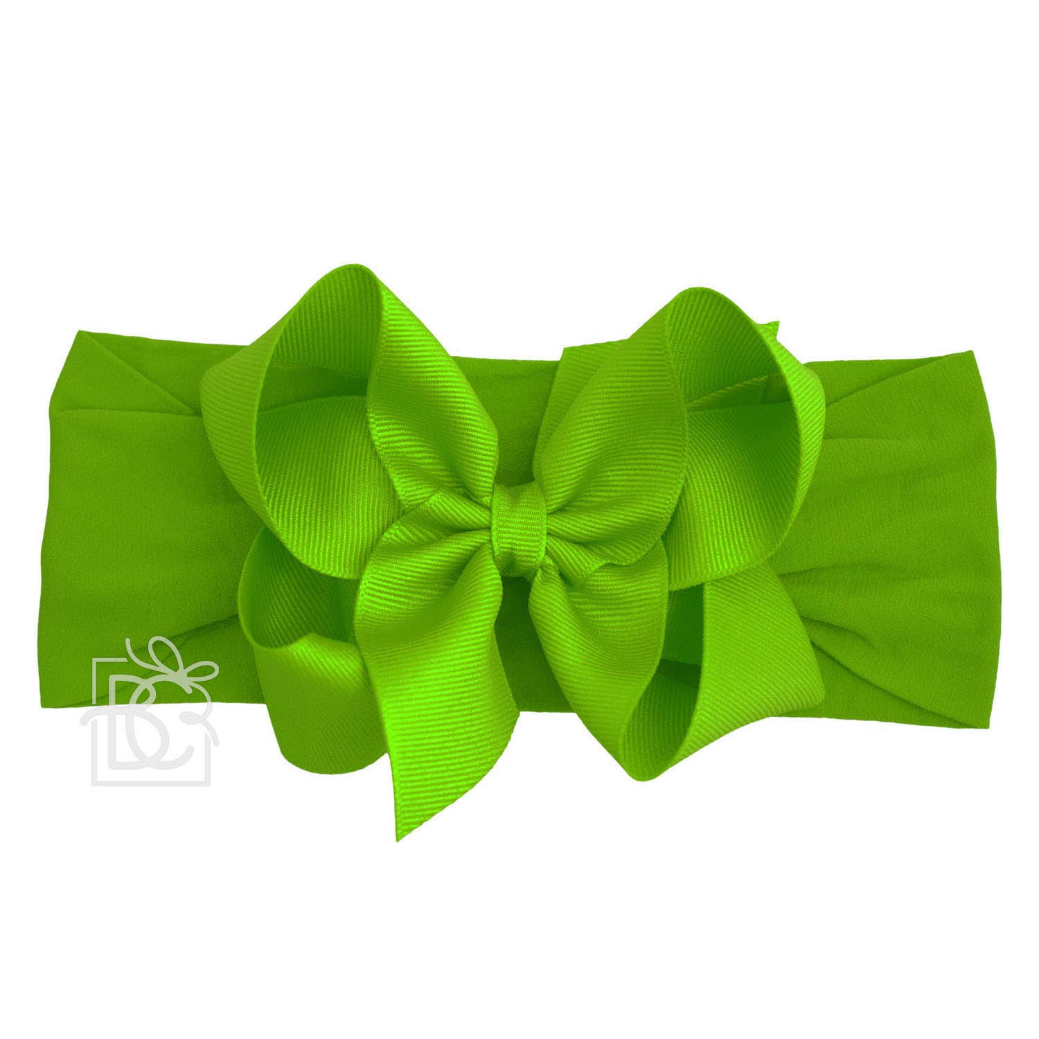 Beyond Creations, LLC - Wholesale Fashion Headband - Kids - WIDE PANTYHOSE HEADBAND W/CLASSIC GROSGRAIN BOW16