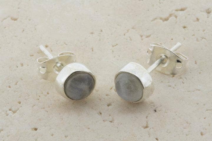 Makers & Providers - Wholesale Stud/post earrings - Moonstone Stud - 6mm2