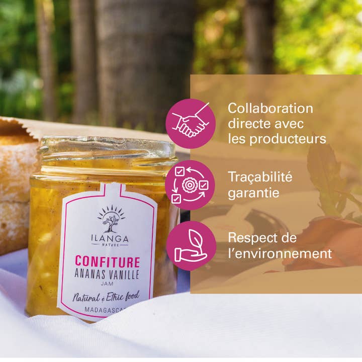 Ilanga Nature - Wholesale Jam/Jelly - Vanilla pineapple jam 220g1