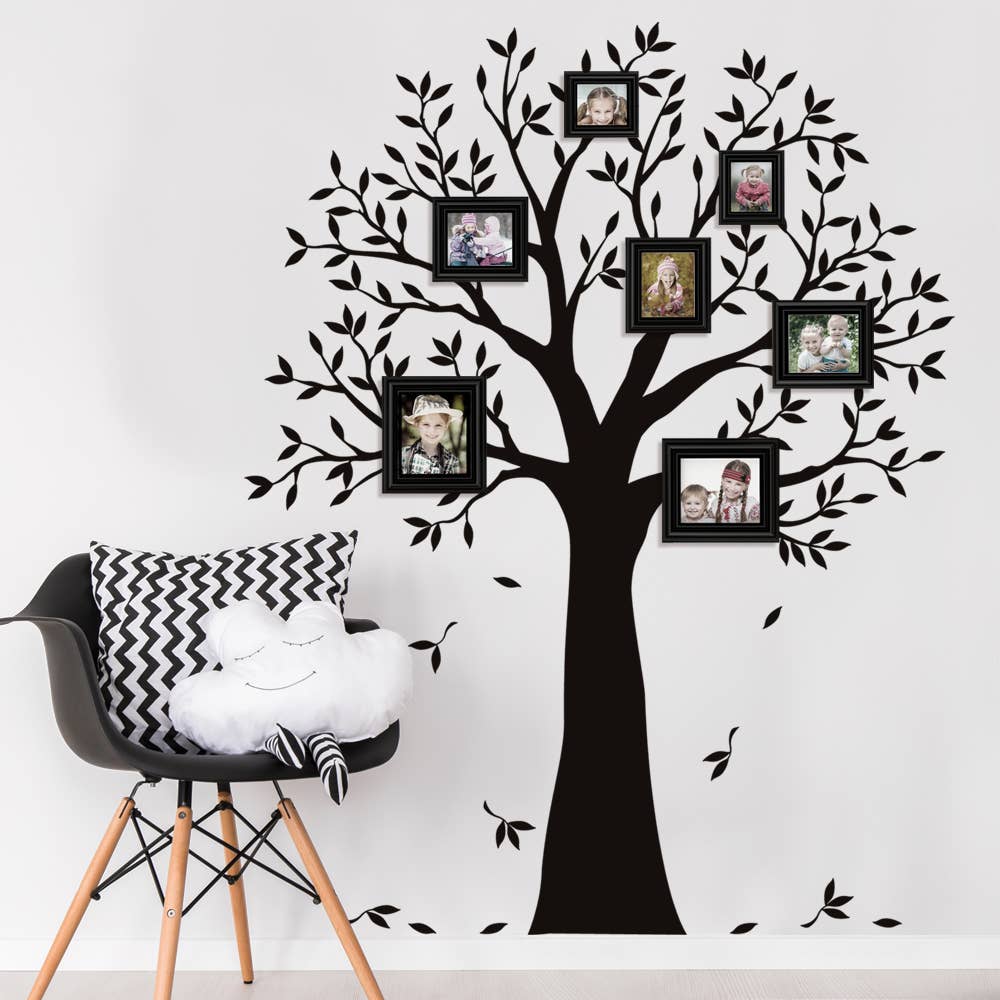 Simple Shapes - Wholesale Wall Decal/Stickers - Narrow Family Tree Wall Decal - Wall Decal0