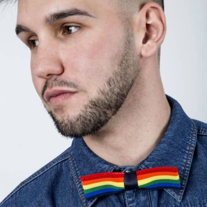 Ref.602-263 - Rainbow Flag Bow Tie – by Layos for wholesale by Potenciano Group SL