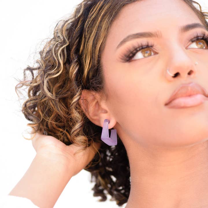 Cubist Hoop Earrings for wholesale by Leetie Lovendale