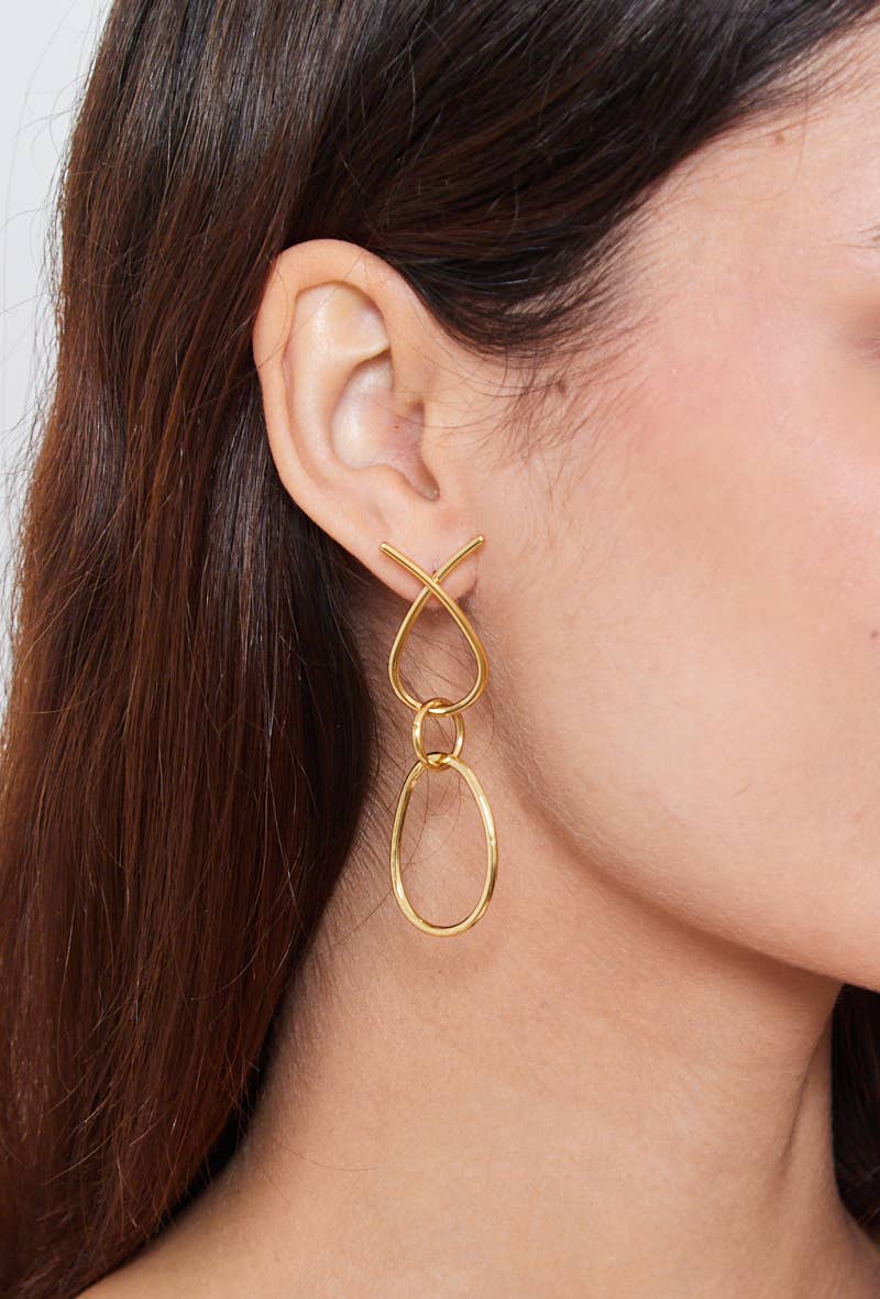 BYREN | ÉLINE L'ATELIER - Wholesale Dangle Earrings - Stainless steel earrings 124RX961