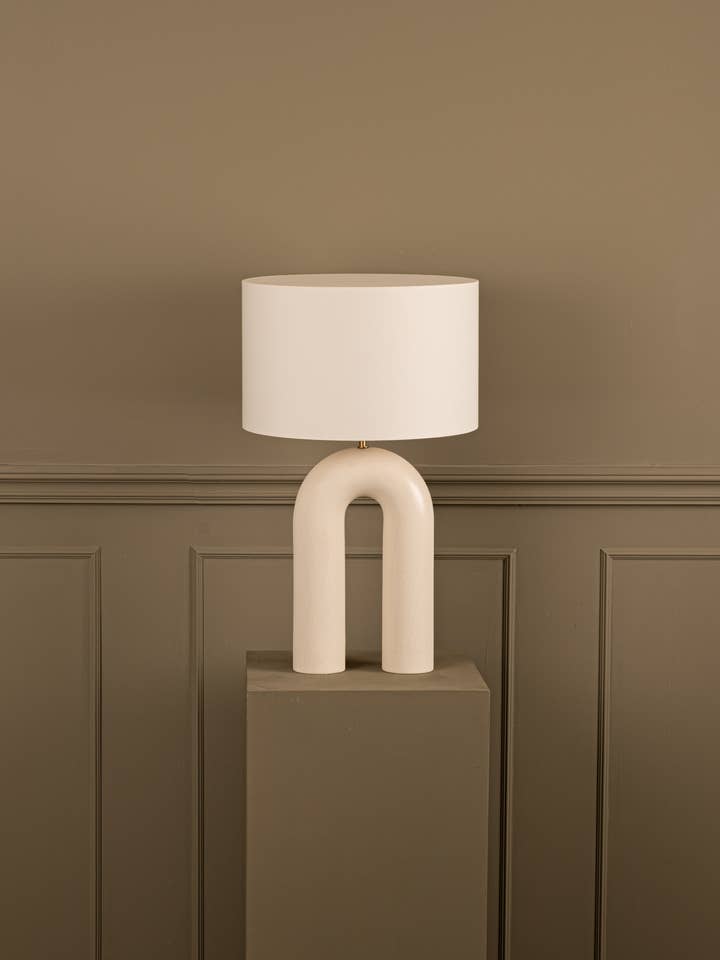 Arko Table Lamp Ecru Ceramic for wholesale by Simone et Marcel