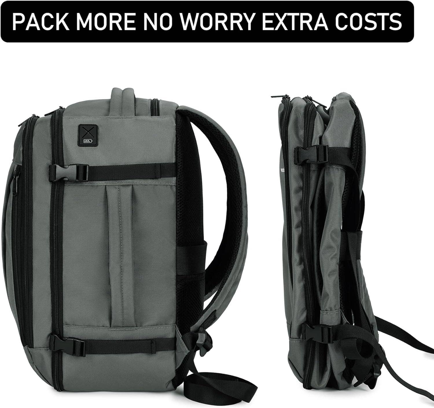 wandf - Wholesale Backpack - Unisex - 20L Underseat 13 Pockets Carry on Travel Bag with USB Port40