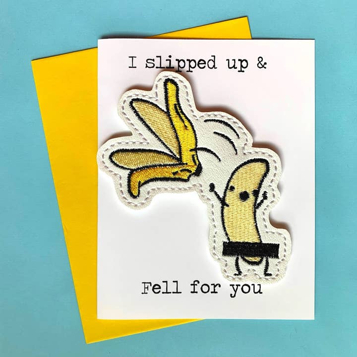 I Slipped Up & Fell for You Cartão de felicitações e ímã por atacado de The Little Nest