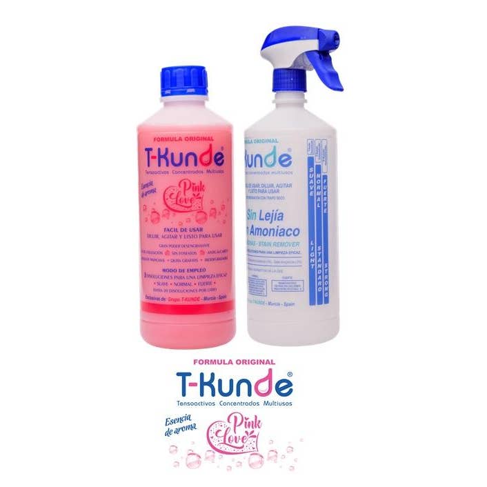 Pink Love multipurpose cleaner for wholesale by TinaNatur Distribuciones