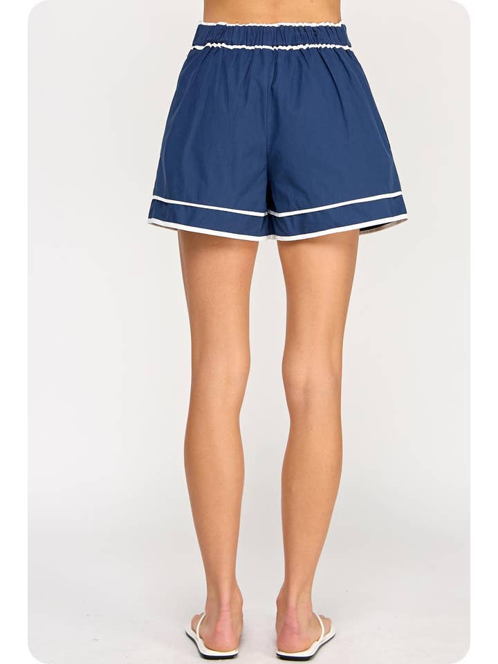 Strut & Bolt - Wholesale Shorts - Women's - Color Block Piping Poplin Shorts17