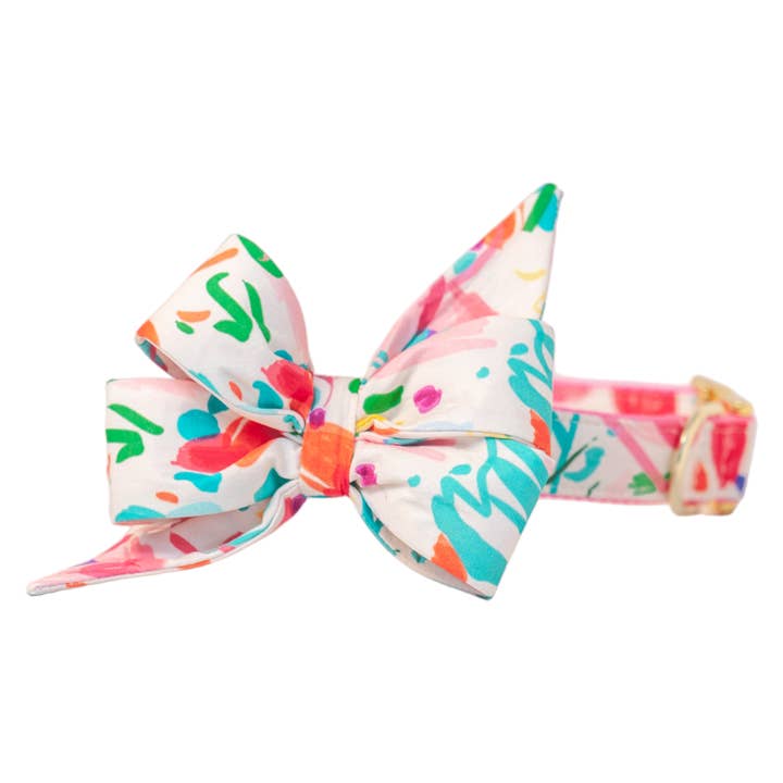 90's Party Belle Bow hondenhalsband voor wholesale door Crew LaLa