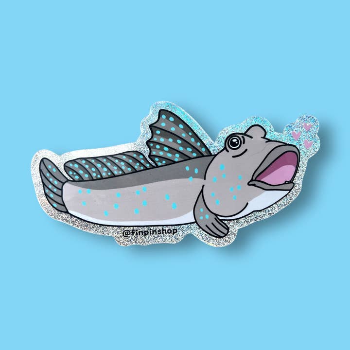 April 2025 Patreon • Mudskipper sticker for wholesale by Fin Pin Shop