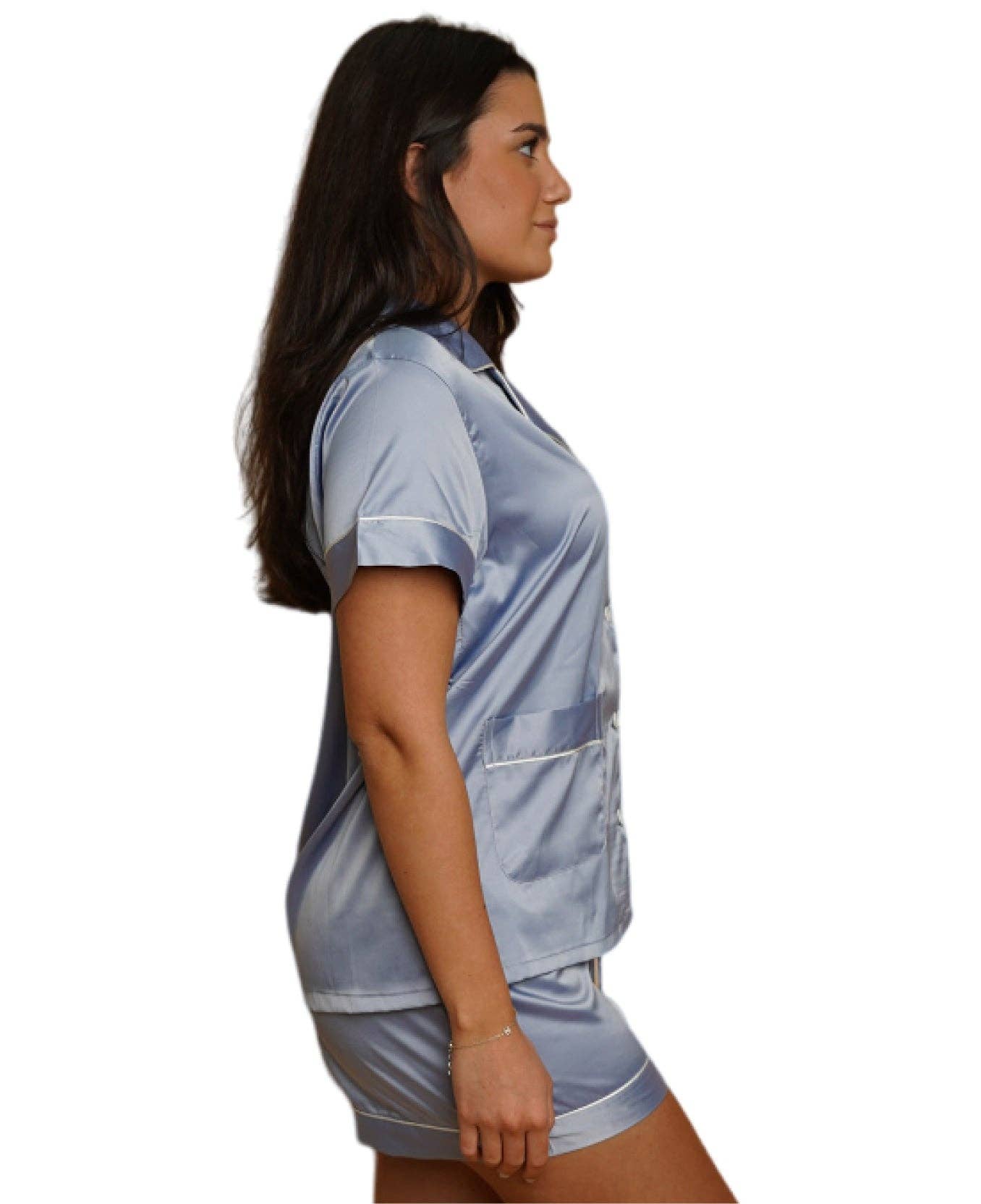 Taniri - Wholesale Sleepwear Set - Women's - ASHLEY SHORT MATTE SATIN PAJAMAS24