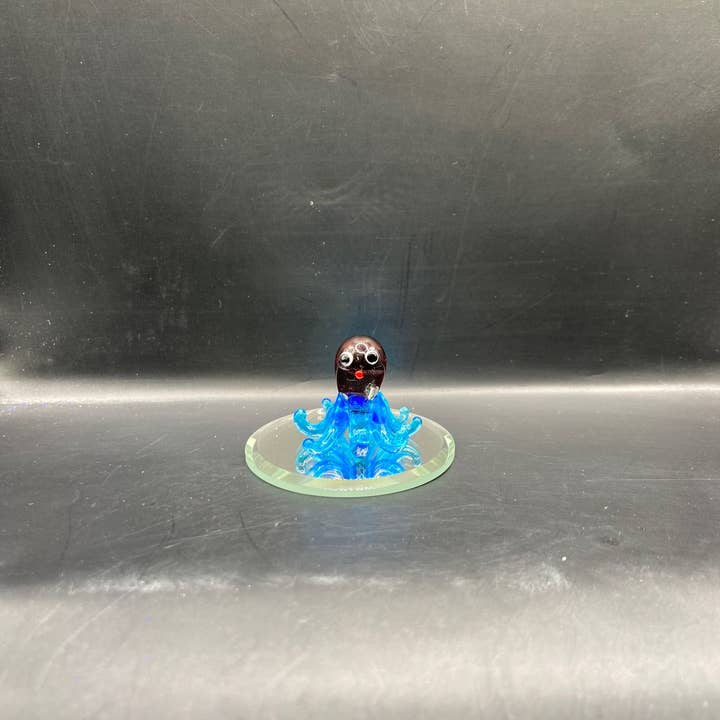 Gift Gallery Glass – wholesale Dekorativ statyett – Handgjorda glas Mini bläckfisk5