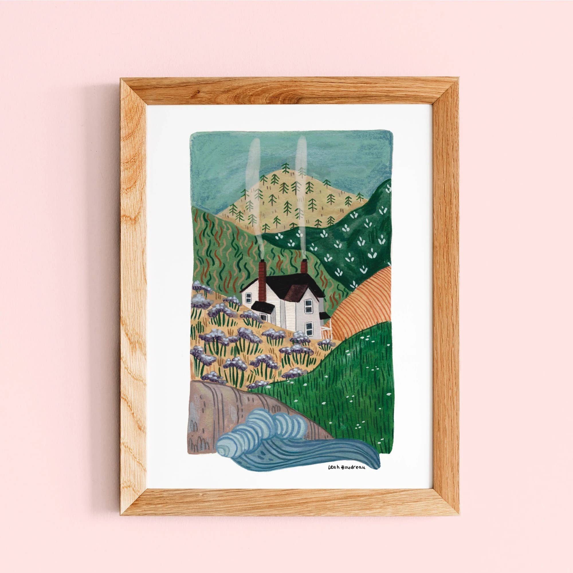 Leah Bees Creations – Großhandel Kunstdruck – Kleines Zuhause an der Ostküste - Kunstdruck