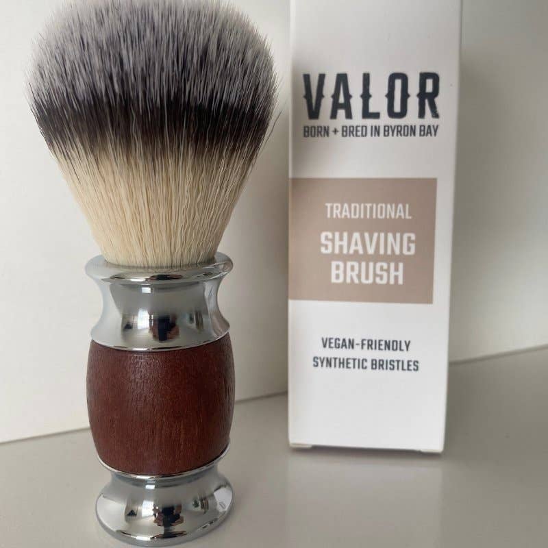 Valor Organics - Wholesale Shave Brush - Men's - Shaving Brush Wooden (vegan)2
