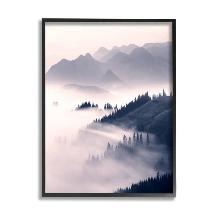 Foggy Mountain Nature Framed for wholesale by Stupell Industries