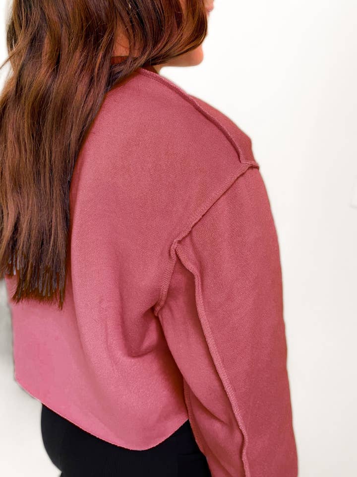 Girl Code Couture – Großhandel Sweatshirt – Damen – Izzy Kurzes Sweatshirt mit Innenausschnitt8