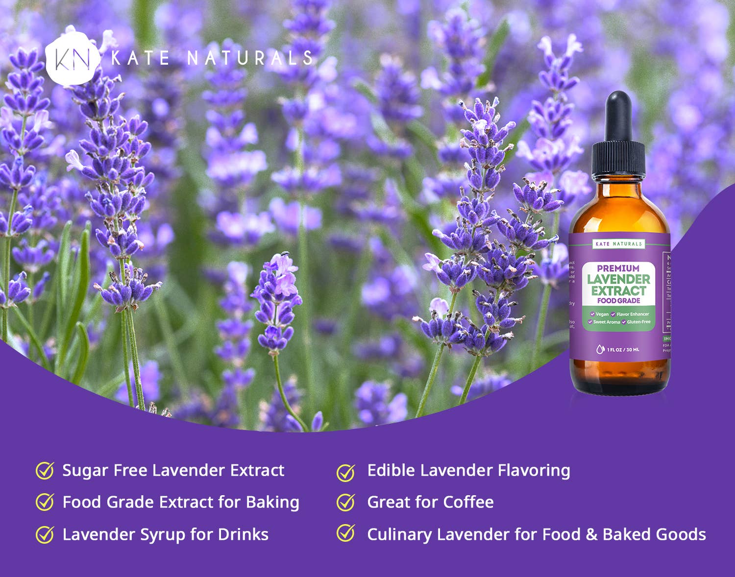 Kate Naturals - Wholesale Vanilla/Fruit Extract - Lavender Extract3