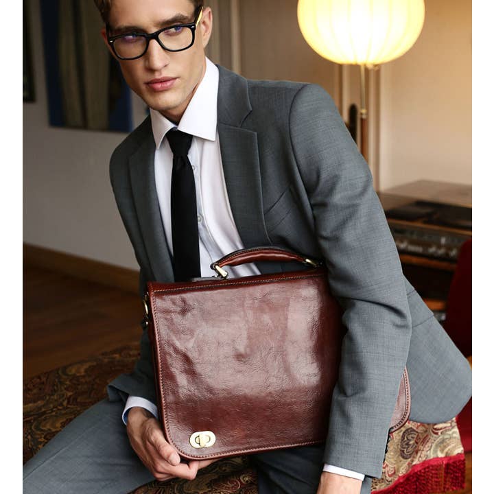 Time Resistance - Venta al por mayor Bolsa de portátil - Hombre - Maletín de Cuero para Portátil - Ilusiones1