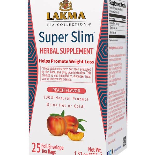 Mekor LLC - Wholesale Health/Detox Tea - 25 CT SUPER SLIM PEACH FLAVOR0