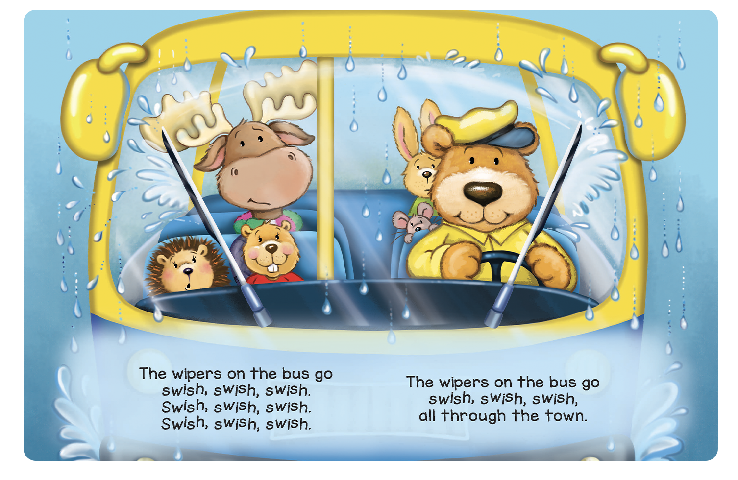 Little Hippo Books - Wholesale Preschool Book (3-5) - Wheels on the Bus- Children's Padded Board Book2
