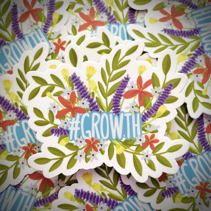 #Growth Sticker for wholesale by Ashytj Creates LLC