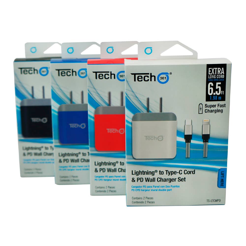 iTech361 - Wholesale Charging Cable - SUPER FAST CHARGE IPHONE TO TYPE-C 6.5FT CORD/WALL CHARGER