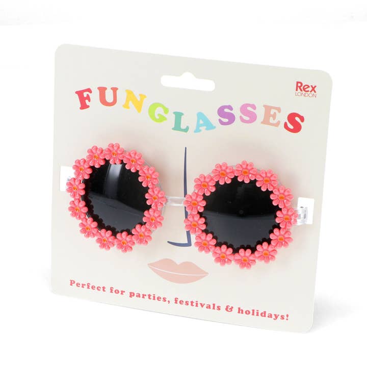 Funglasses - Pink Daisy Sunglasses for wholesale by Rex B2B - UK